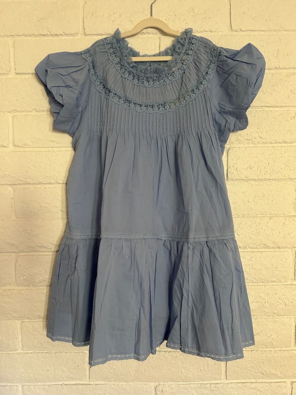 Bohme Toby Pleated Baby Doll Dress Size Small